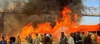 Maha Kumbh tents caught fire after cylinders exploded...